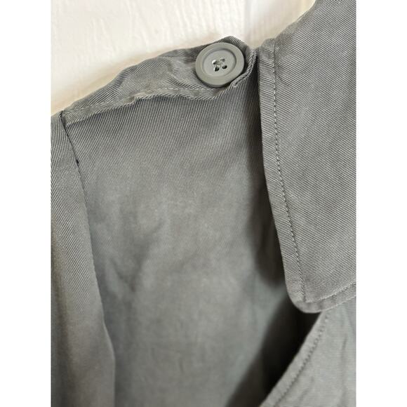 BB Dakota Double Agent Cropped Trench Jacket Size XS Open Front Military Classic - Picture 6 of 8